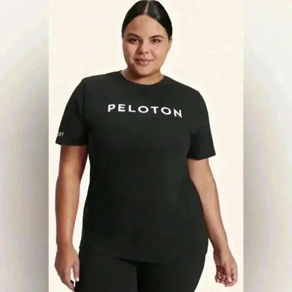 Peloton Century Club Unisex Graphic Tee Black Size XL Short Sleeve